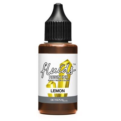 Fluids Resin Ink LEMON, Alcohol Ink for epoxy & UV resin