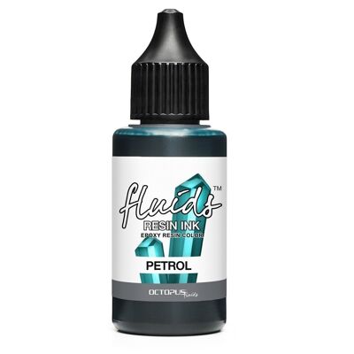 Fluids Resin Ink PETROL, Alcohol Ink for epoxy & UV resin