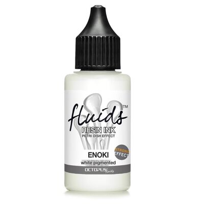 Fluids Resin Ink ENOKI, epoxy & UV resin, effect white