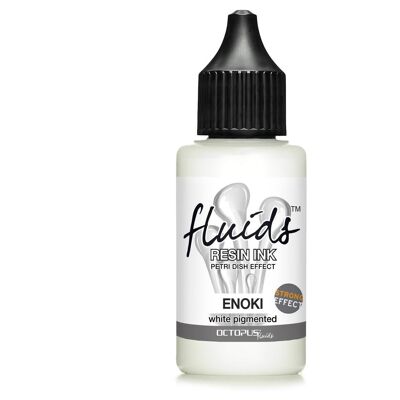 Fluids Resin Ink ENOKI, epoxy & UV resin, effect white