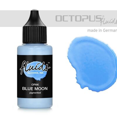 Fluids Alcohol Ink OPAK BLUE MOON, Tinte für Fluid Art