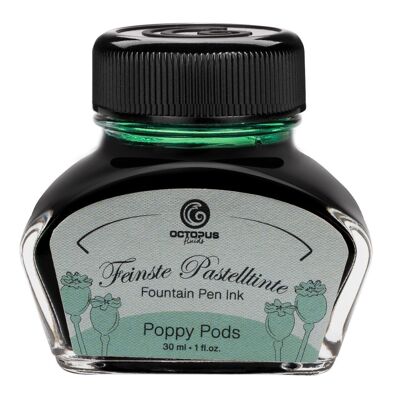 Fountain pen ink pastel mint "Poppy Pods" 30 ml