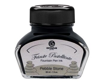 Stylo plume encre gris pastel "Pebble Stone" 30 ml 1