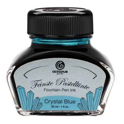 Stylo plume encre bleu pastel "Crystal Blue" 30 ml
