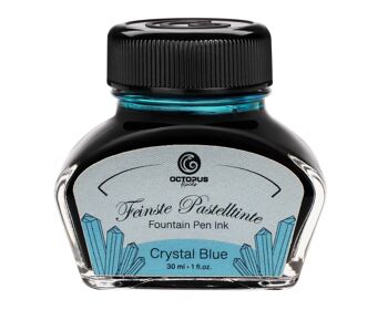 Stylo plume encre bleu pastel "Crystal Blue" 30 ml 1