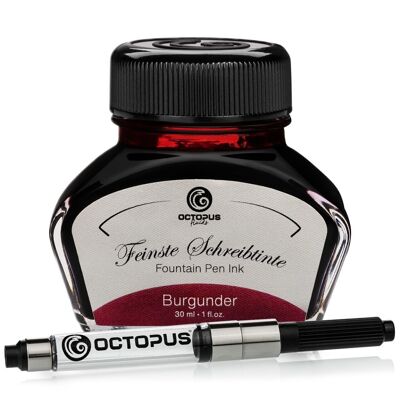 Writing ink Burgundy 30 ml with converter