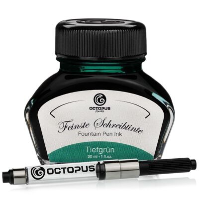 Inchiostro da scrittura verde intenso 30 ml con convertitore