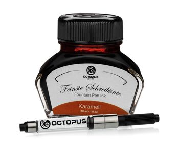 Encre à écrire caramel 30 ml avec convertisseur 1