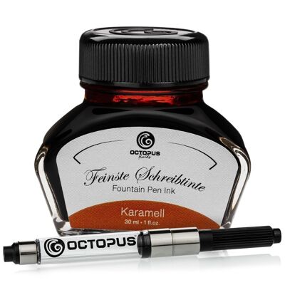 Writing ink caramel 30 ml with converter