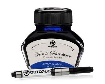 Encre à écrire bleu outremer 30 ml avec convertisseur 1