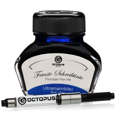Writing ink ultramarine blue 30 ml with converter