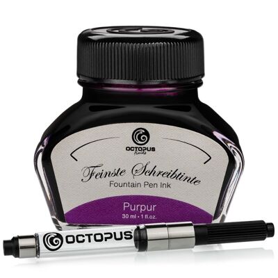 Purple writing ink 30 ml with converter