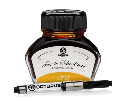 Buy wholesale Orange writing ink 30 ml with converter
