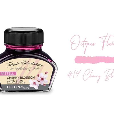 Writing ink pastel pink "Cherry Blossom" 30 ml with converter