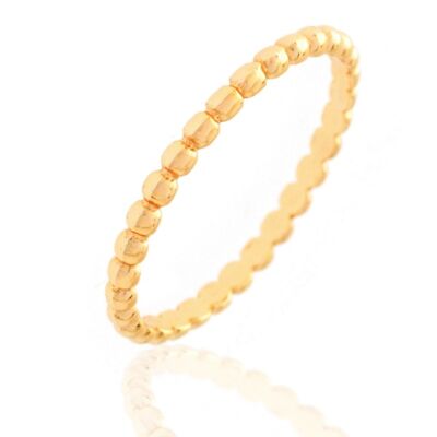 Anillo plata - 12 - plata chapado oro 31