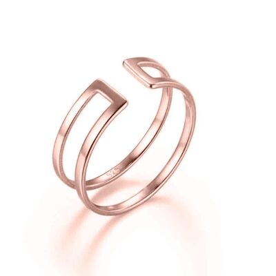 Silver ring - 12 - gold plated silver 30