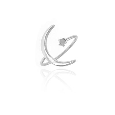 Silver ring - 16 - gold plated silver 9
