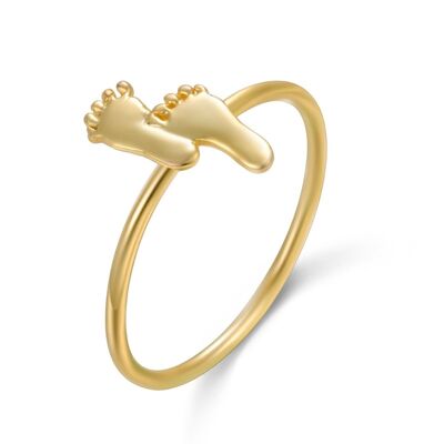 Silver ring - foot 6*11 - 12 - gold plated silver