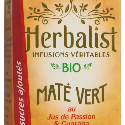 Thé Glacé de Maté Vert et Guarana au jus de Passion - 1L × 8