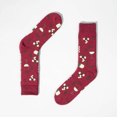 Sommelier Socks - burgundy