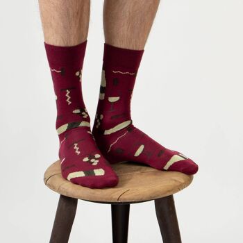 Chaussettes Sommelier - bordeaux 2