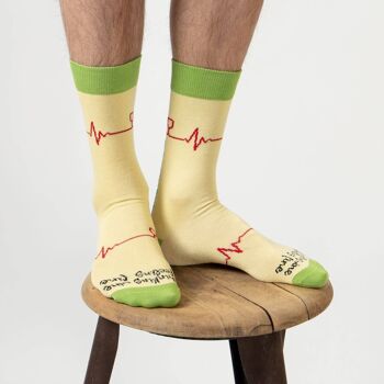 Chaussettes Sommelier - jaune 2