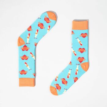 Chaussettes Sommelier - turquoise 1