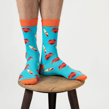 Chaussettes Sommelier - turquoise 2