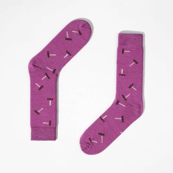 Chaussettes Sommelier - violet 1