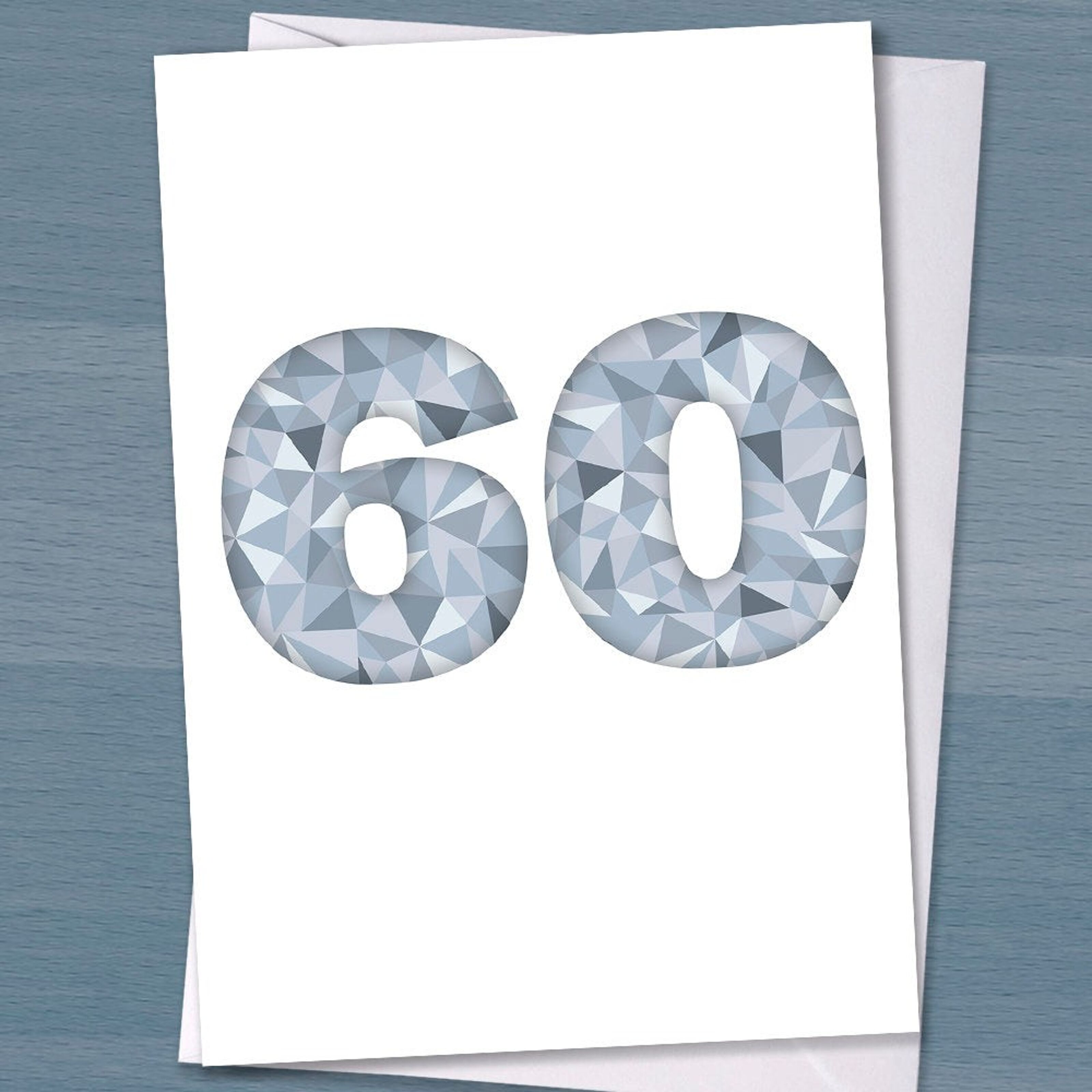 Shining Diamond 60th Wedding Anniversary Card