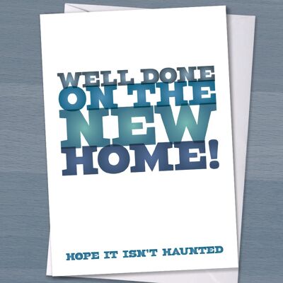 New home card, New house card, Moving home card, Moving house card, Housewarming card, Funny moving card, Well Done on the New Home!