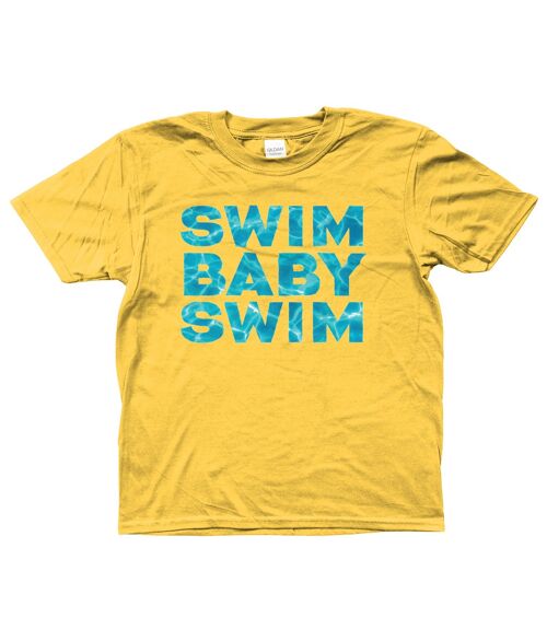Gildan Kids SoftStyle® Ringspun T-Shirt SWIM BABY SWIM Ages 3-14 - Daisy