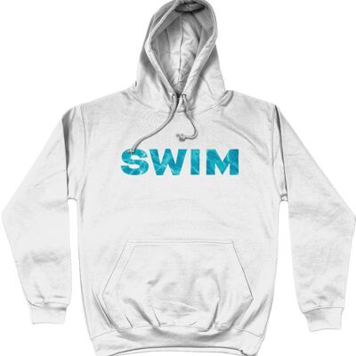 Felpa con cappuccio da college SWIM - Bianco artico