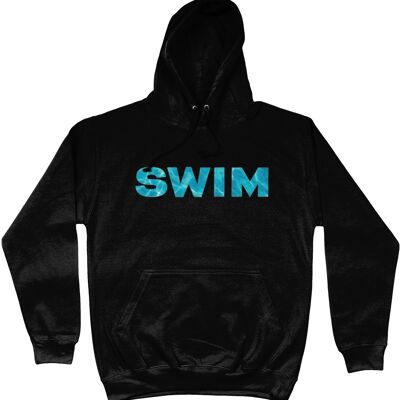Felpa con cappuccio da college SWIM - Jet Black
