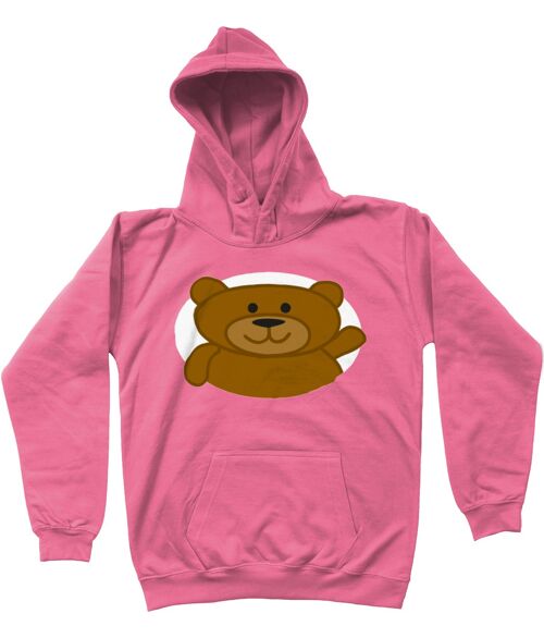 Kids Hoodie BEAR - Candyfloss Pink