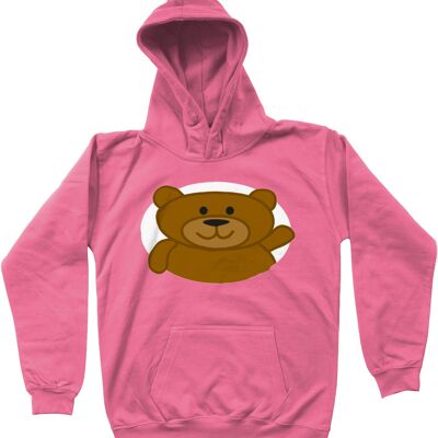 Sweat à capuche enfant BEAR - Candyfloss Pink