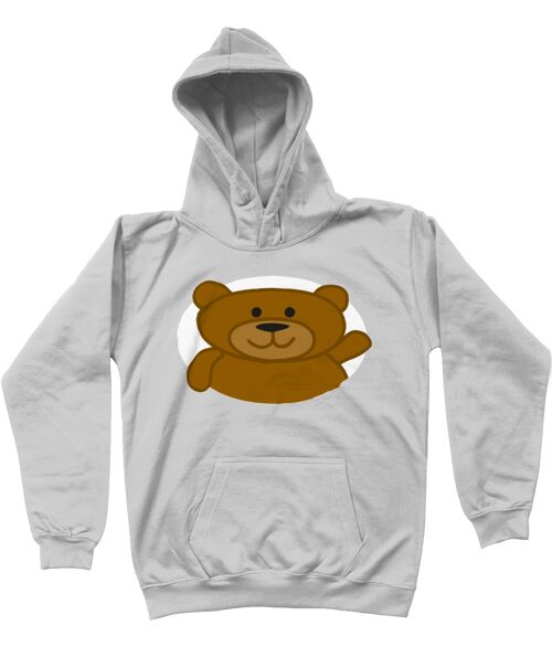 Kids Hoodie BEAR - Heather Grey