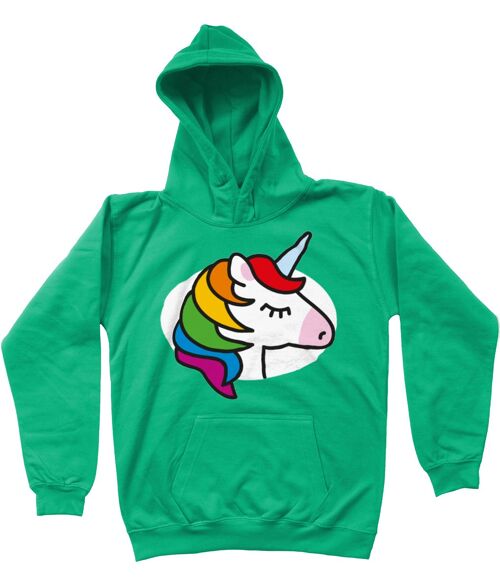 Buy wholesale Kid's Hoodie UNICORN - Kelly