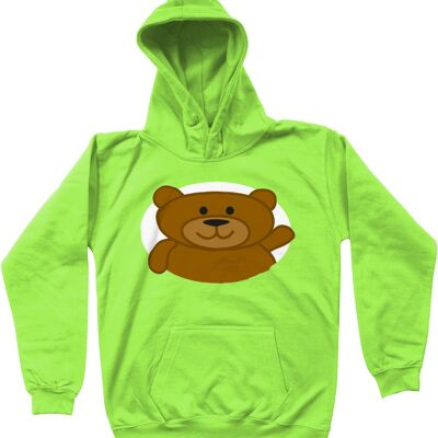 Kinder Hoodie BEAR - Lindgrün