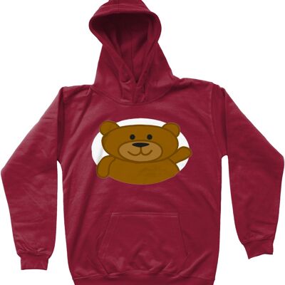 Kids Hoodie BEAR - Red Hot Chilli