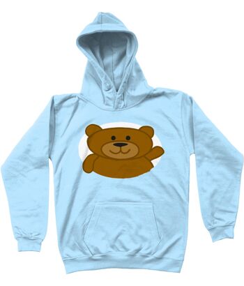 Sweat à capuche enfant BEAR - Bleu ciel