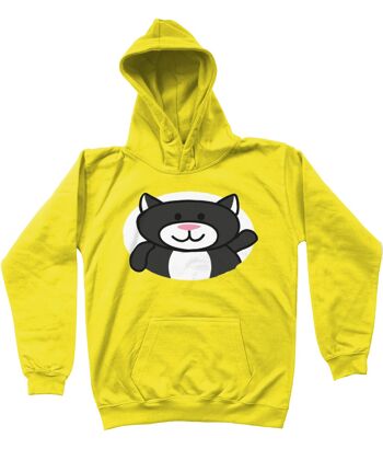 Sweat à capuche enfant CAT - Sun Yellow