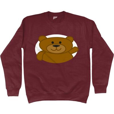 Kinder-Sweatshirt BEAR - Burgund