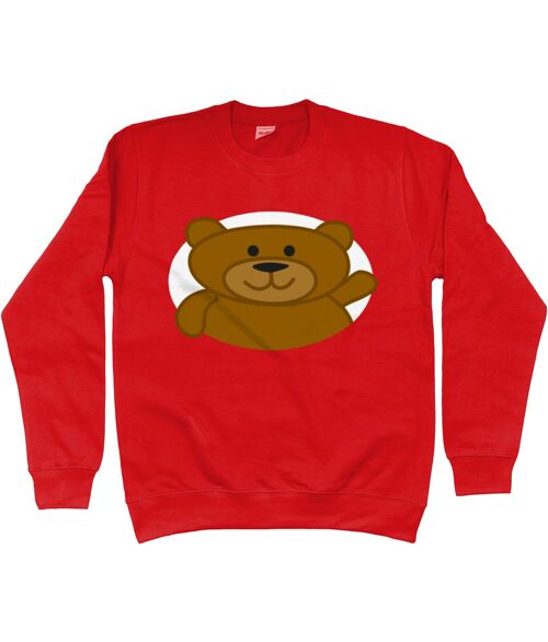 Kid's Sweatshirt BEAR - Fire Red
