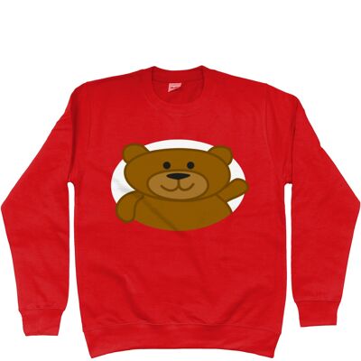 Kinder-Sweatshirt BEAR - Feuerrot