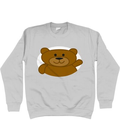 Kinder-Sweatshirt BEAR - Heather Grey