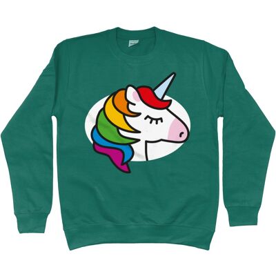 Kid's Sweatshirt UNICORN - Jade