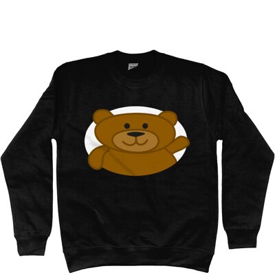 Kinder-Sweatshirt BEAR - Tiefschwarz