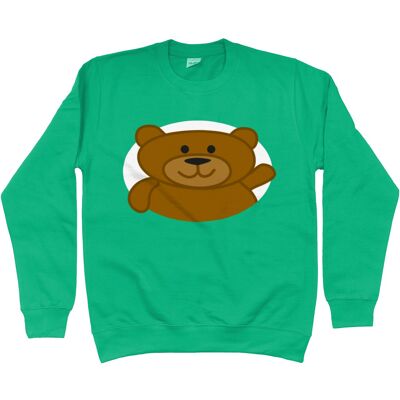 Kinder-Sweatshirt BEAR - Kelly