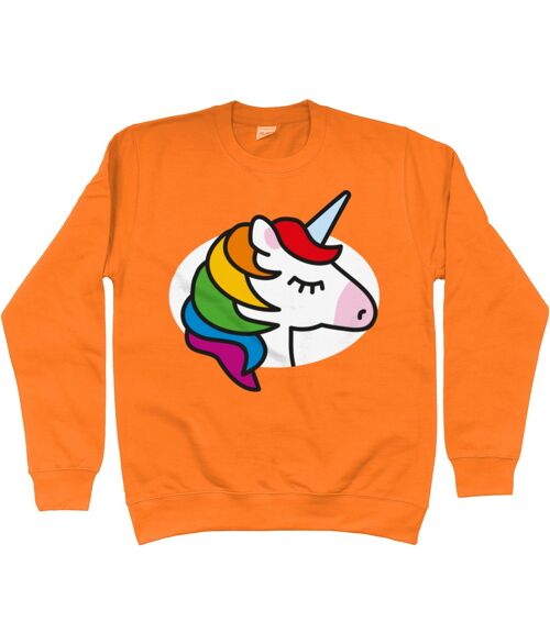 Kid's Sweatshirt UNICORN - Orange Crush